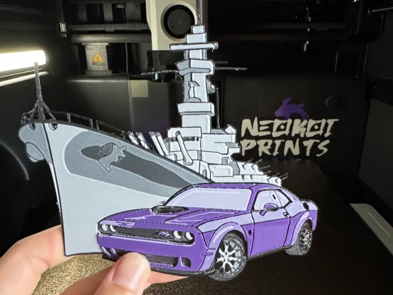 Naval Challenger Magnet (Customizable HueForge)