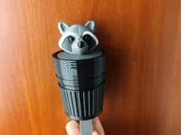 Raccoon Keys Holder Screw + Tape