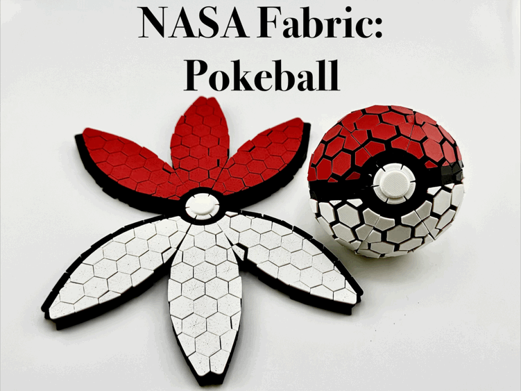 NASA Fabric: Pokeball (No AMS Needed)