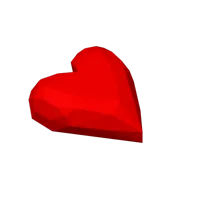 Cœurs low poly pour la Saint-Valentin — photo 3