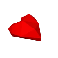 Cœurs low poly pour la Saint-Valentin — photo 4