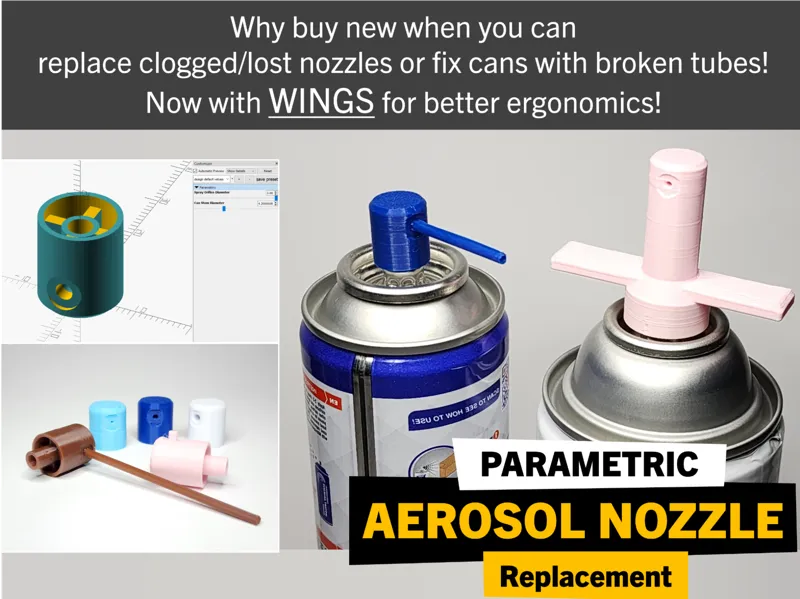 Parametric Aerosol Nozzle Replacement