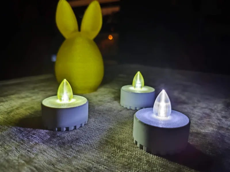 DIY LED switchable tealight (CR2032, no hardware)