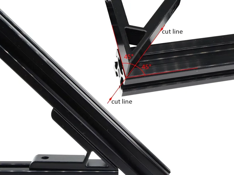 2020 Extrusion - 135-Degree & 45-Degree Bracket 