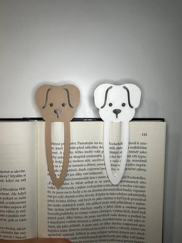 Marque-page chien