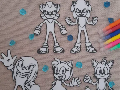 Sonic and Friends Painting Kit. Economical and easy