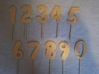 Cake topper Numbers set