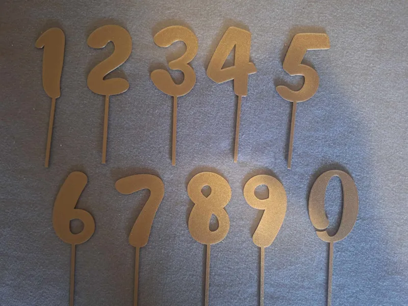 Cake topper Numbers set