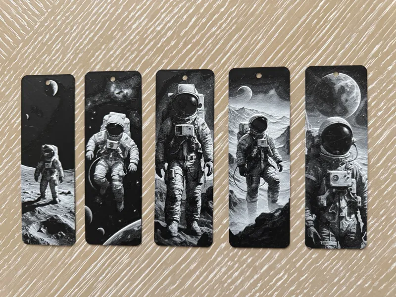 Spaceman Bookmarks Set 3
