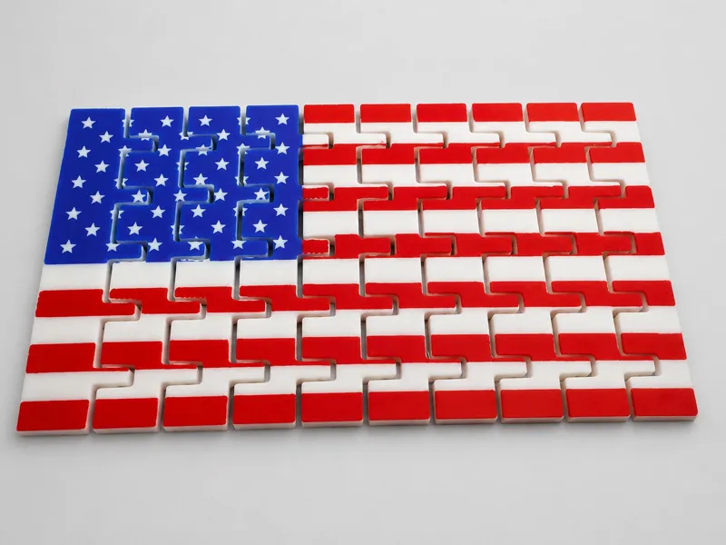 Flexi USA Flag ( 4th of July, 250th, Independence)