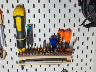 Ikea Skadis Screwdriver and bit holder
