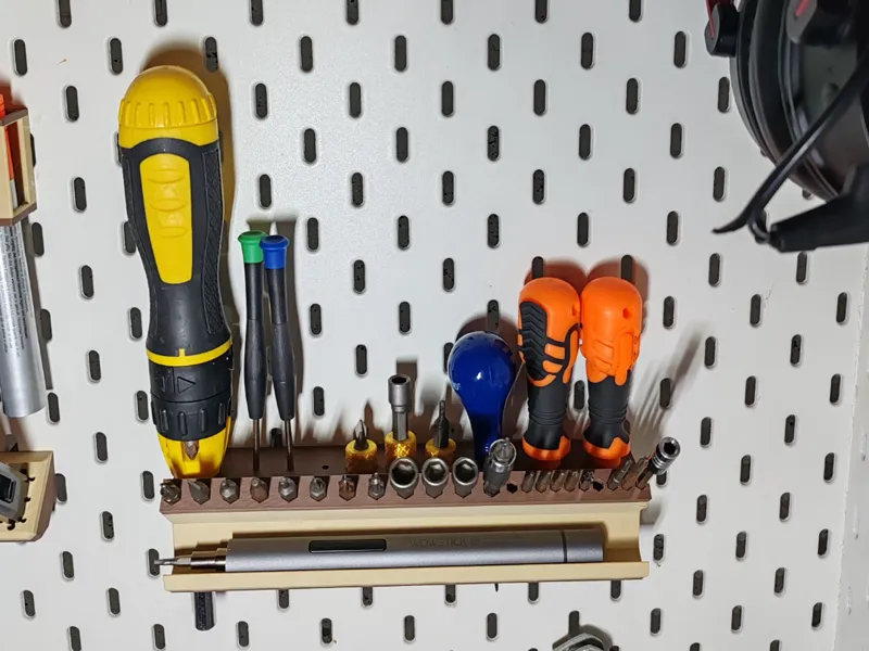 Ikea Skadis Screwdriver and bit holder