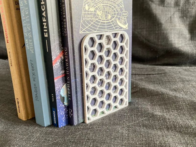 Modern Honeycomb Book End