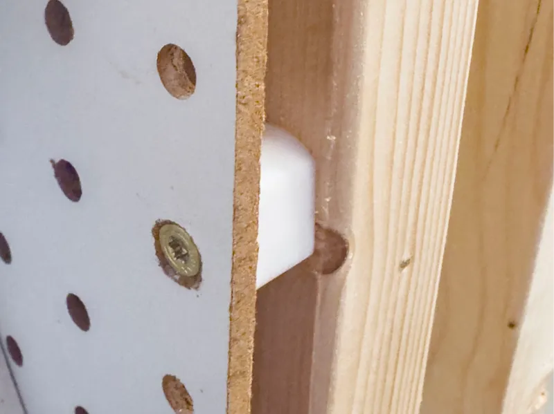 Another pegboard spacer, less visible on the edges
