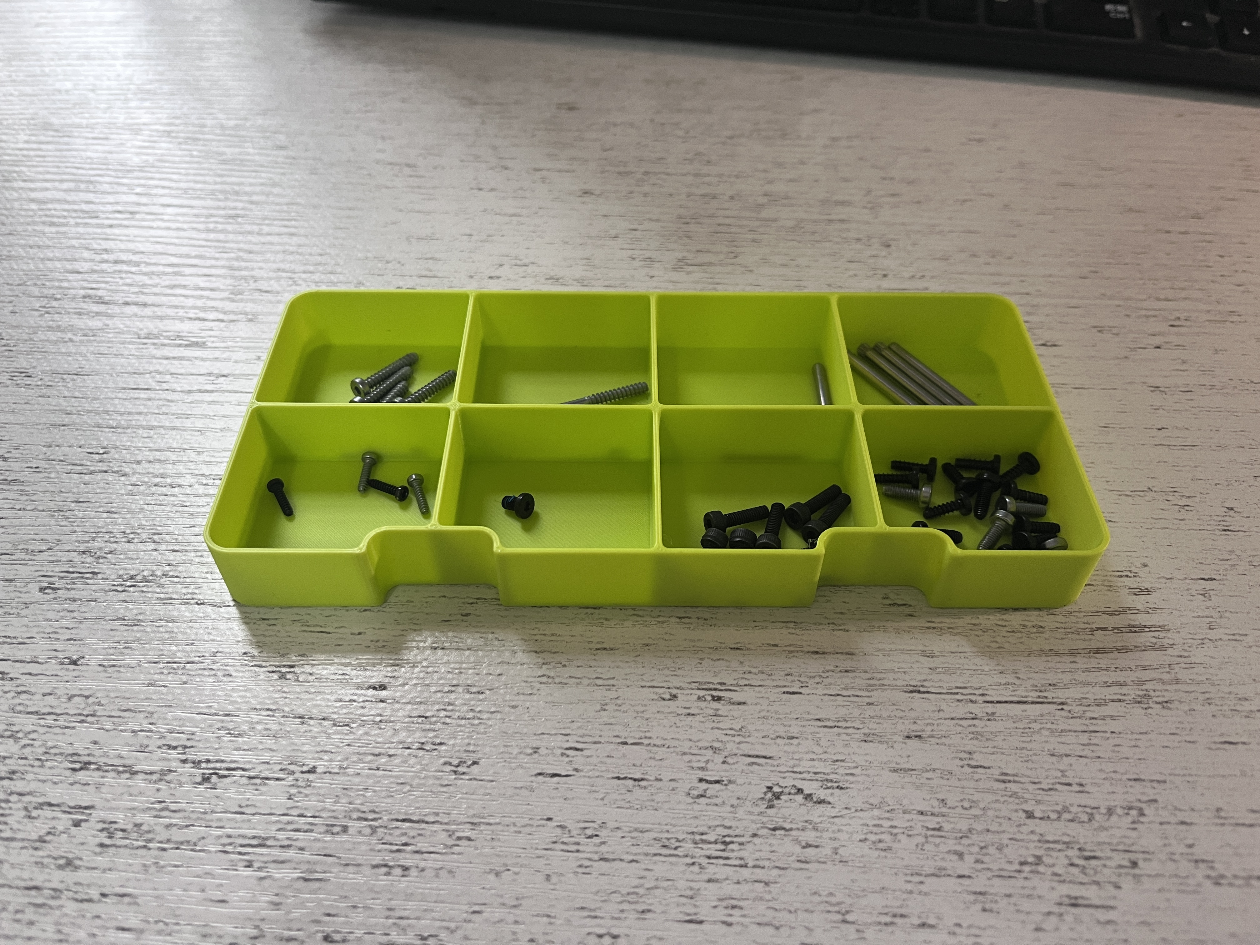 Miniatura 3 do modelo 3D 模块化一体打印弹性卡扣零件收纳盒（无需支撑无需组装无需五金）