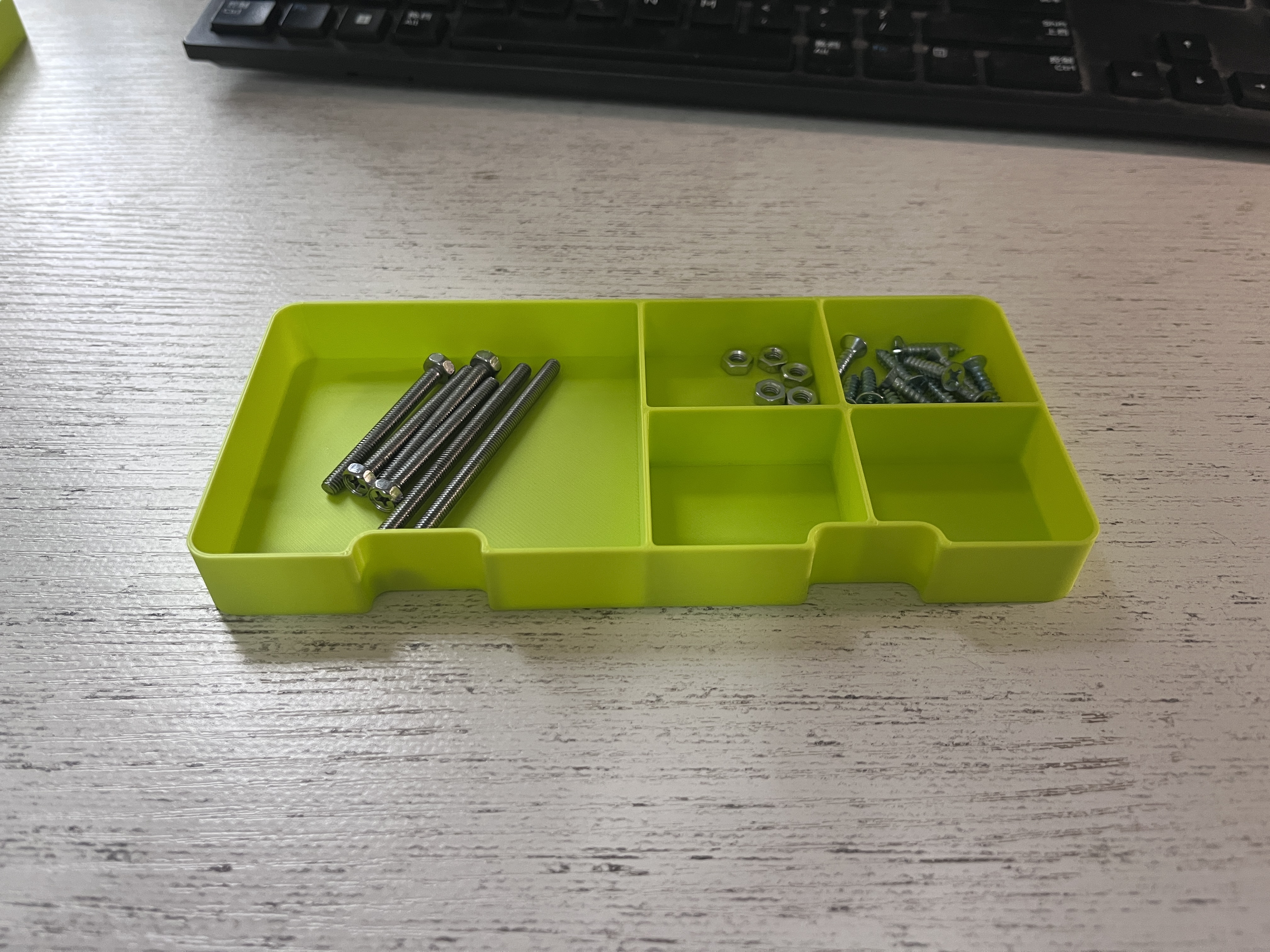 Miniatura 5 do modelo 3D 模块化一体打印弹性卡扣零件收纳盒（无需支撑无需组装无需五金）