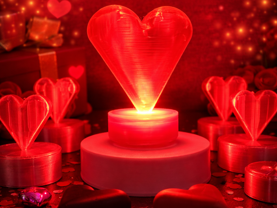 Magnetic floating heart