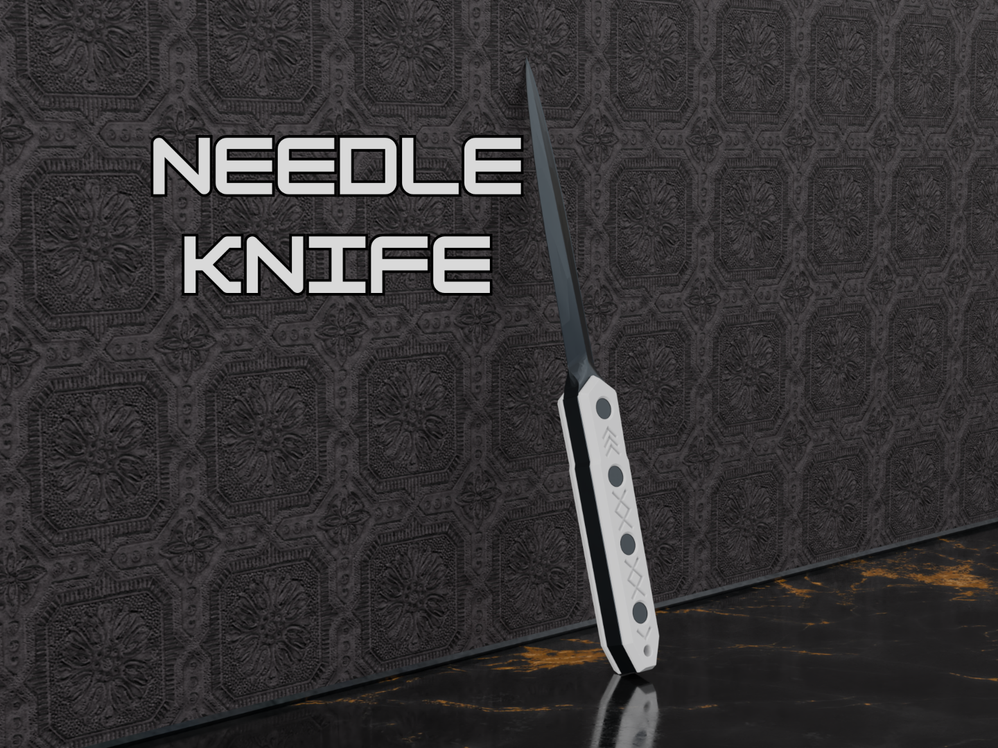 Needle Knife Prop | Cosplay Dagger Replica Display