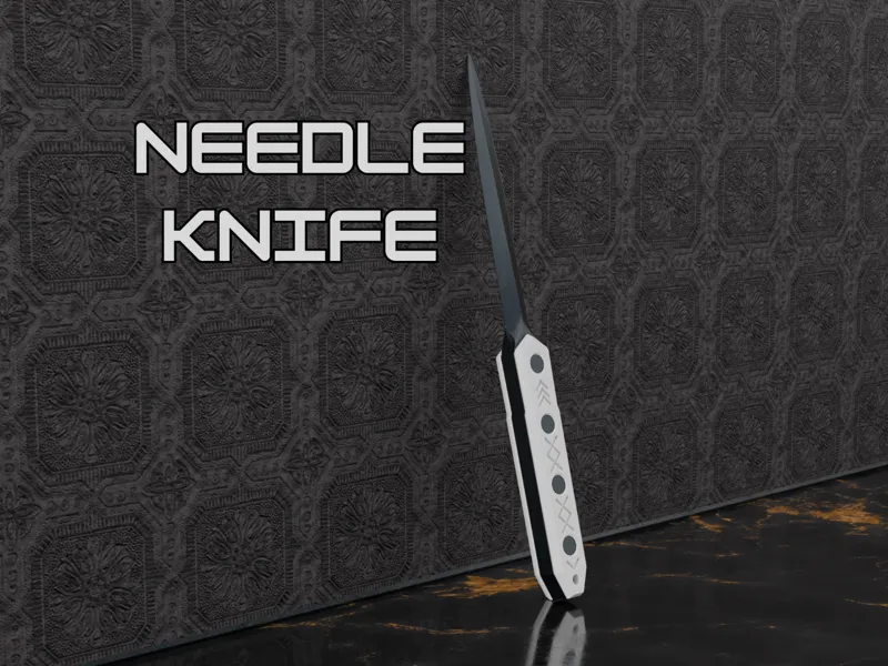 Needle Knife Prop | Cosplay Dagger Replica Display