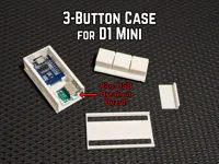 Boîtier ESP8266 D1 Mini à 3 boutons (avec USB) — photo 2