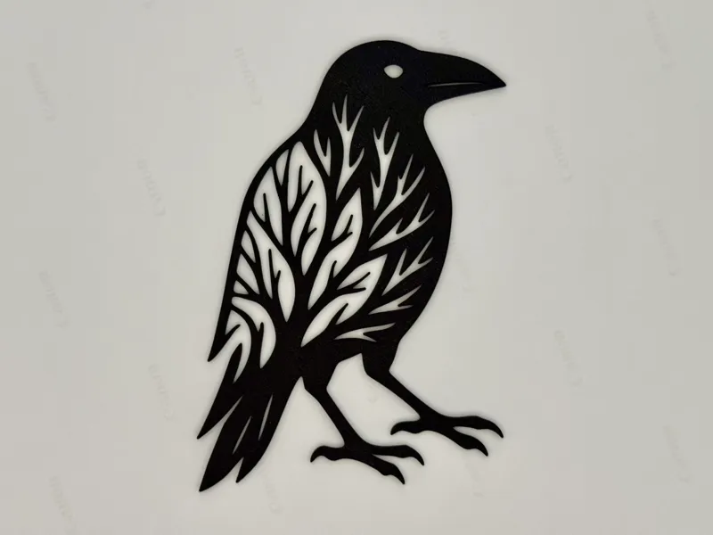 Tree of Life crow Silhouette – Nature Wall Decor