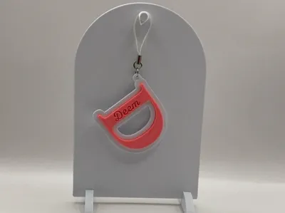 Letter keychain with name