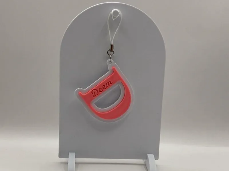 Letter keychain with name