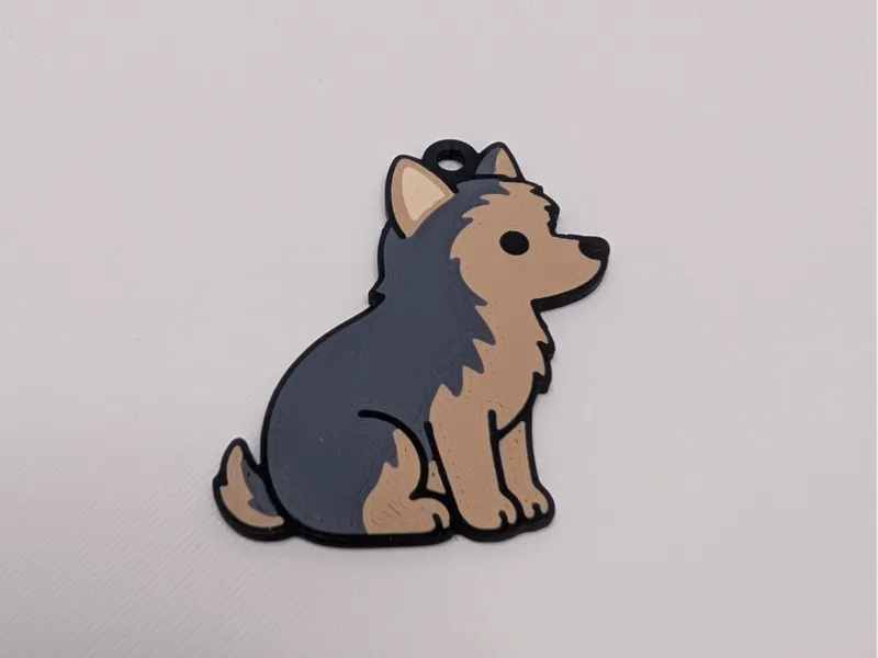 Cozy Critters Keychain — Tiny Yorkie