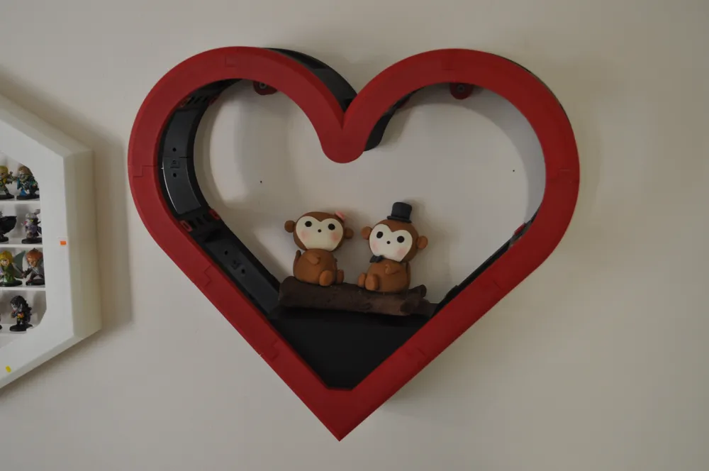MedalDisplay Heart Shape - The Modular 3D Printed Display Case by ...