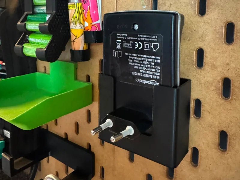 Ikea Skadis Amazon Battery Charger holder
