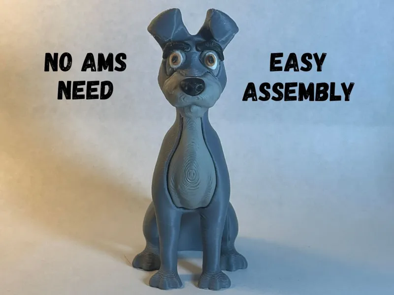 Lady and the Tramp. Tramp - NO AMS - EASY ASSEMBLY