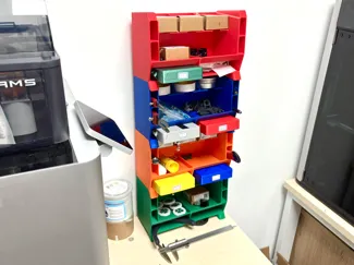 Stackable multifunctional desk organizer