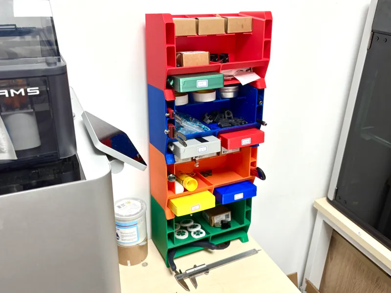 Stackable multifunctional desk organizer