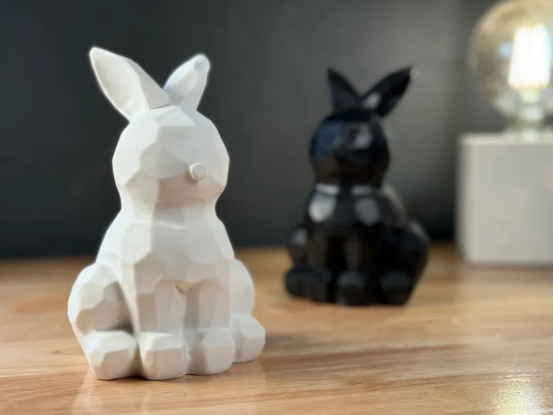 Hase Poly Sitzend 