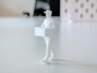 Figurine miniature livreur pour diorama — photo 2