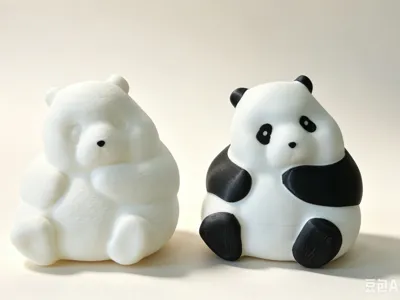 Panda Figurine Model