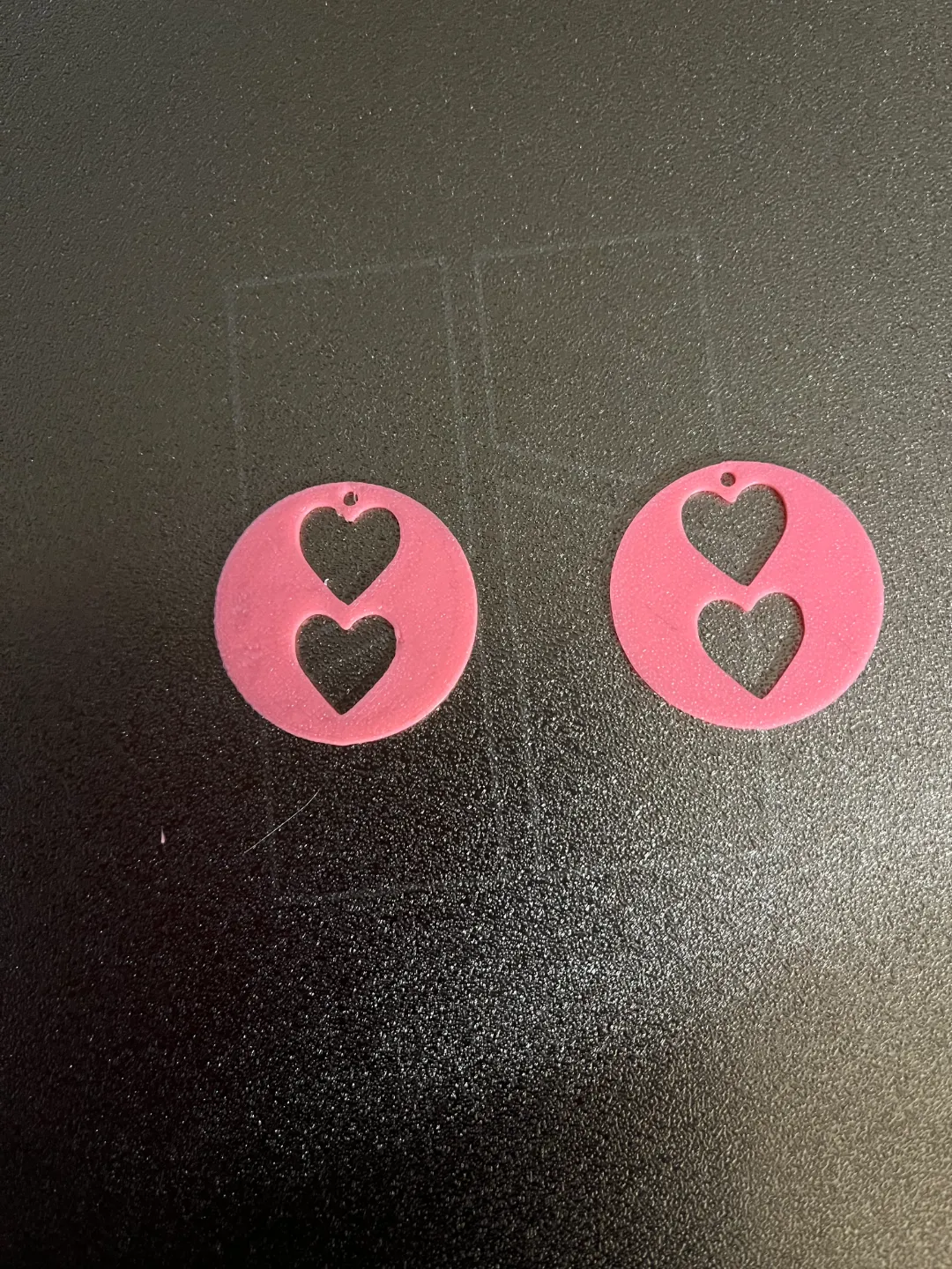 heart earrings view 2