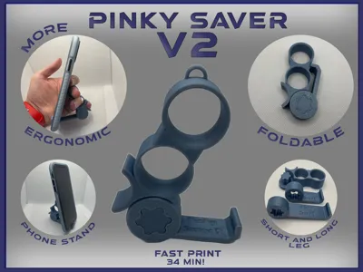 Pinky Saver 2 (Foldable + Keyring)