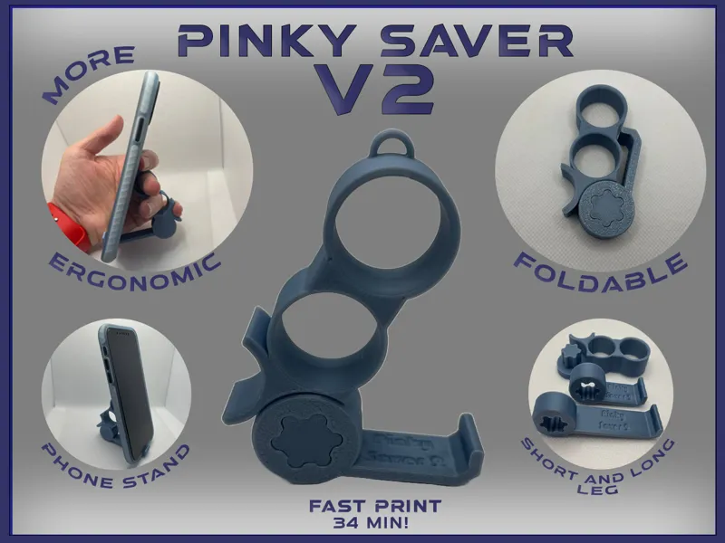 Pinky Saver 2 (Foldable + Keyring)