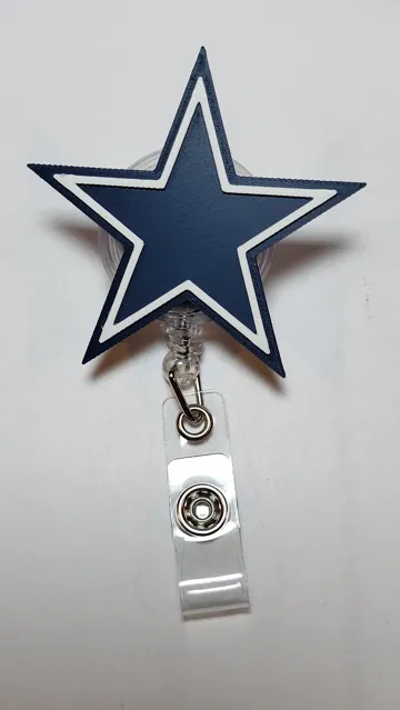 Letrero o emblema decorativo: Dallas Star Badge Reel Face/Magnet — vista de referencia 3