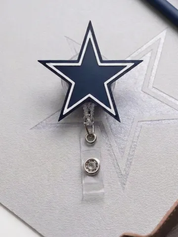 Letrero o emblema decorativo: Dallas Star Badge Reel Face/Magnet — vista de referencia 2