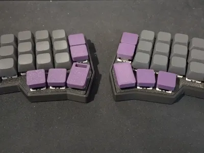 Longer low keycap (optional dongle storage)
