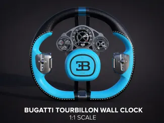 Bugatti Tourbillon - inspired Steering Wheel Clock