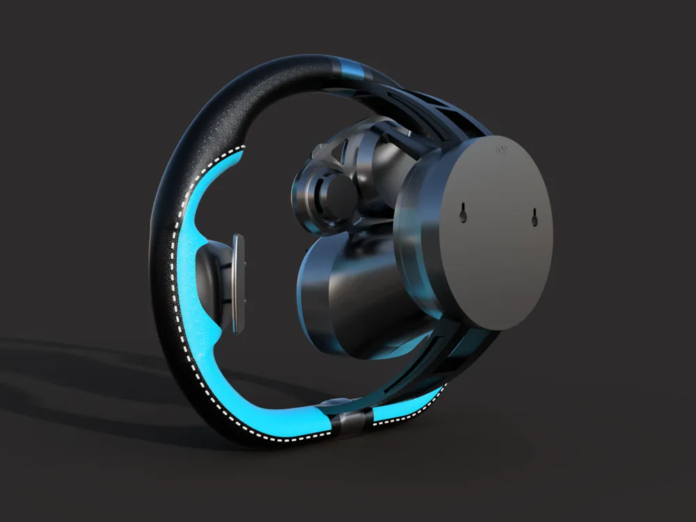 Bugatti Tourbillon - inspired Steering Wheel Clock - Free 3D Print ...