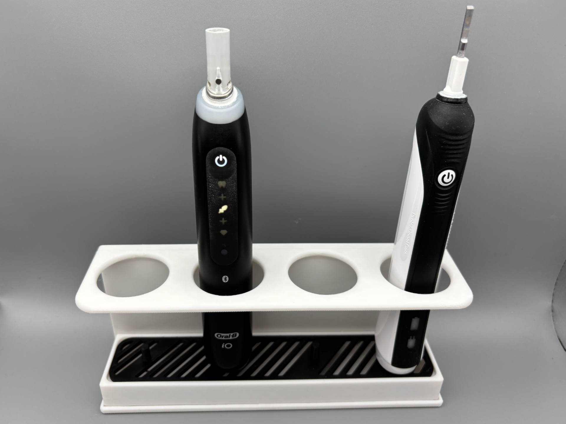 Wandhalter für Zahnbürsten mit Abtropfschale 4er