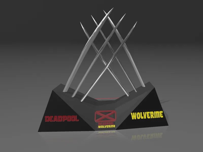 Display stand Wolverine claws Deadpool & Wolverine