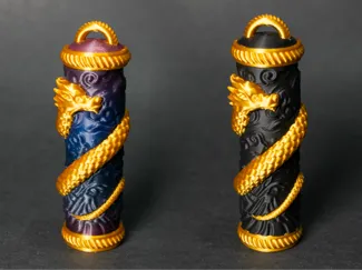 Dragon Lip Balm Holder Bag Charm 