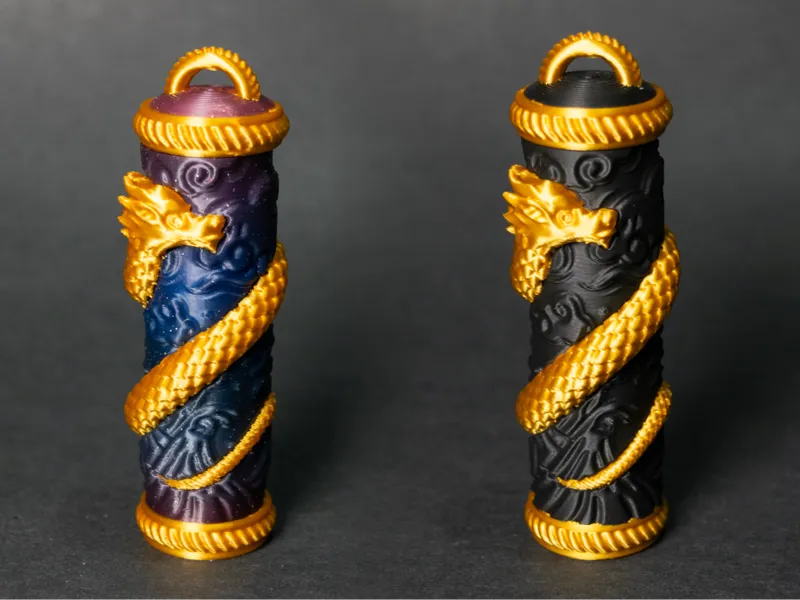 Dragon Lip Balm Holder Bag Charm 