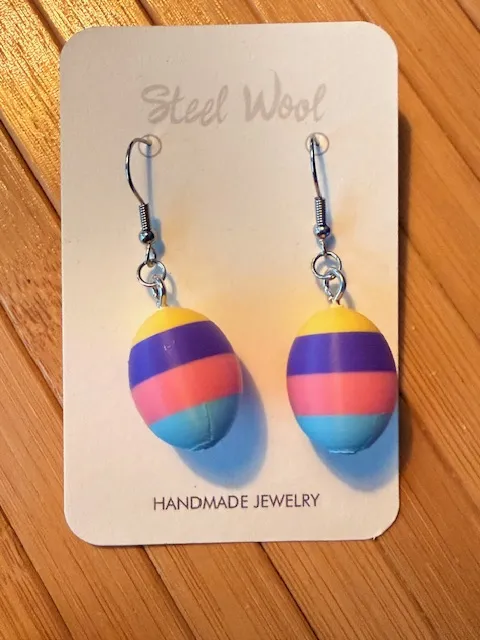 Cute Easter Egg Earrings (.2 Nozzle Optimized) view 4