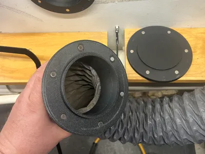 4" Fume/dust extraction vent